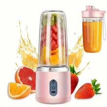 Affordable Juicer Blender For Kitchen & Gym With JuicelCupPowerful Fruit Vegetable Blender Machine Gift For MumHousehold Kitchen Appliances - 粉色 - 查看 1