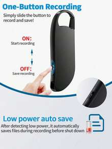 64GB Digital Voice Recorder, USB C Voice Activated Recorder With Noise Reduction For Lectures Meetings Interviews, 900 Hours Capacity, Metal Housing - 64G - 查看 3