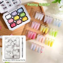 AiFer Bộ 9 màu sơn gel chấm bi, độ bão hòa cao, màu gel bán đặc phổ biến, thích hợp cho các tiệm làm móng. - Nhiều màu - Xem 19