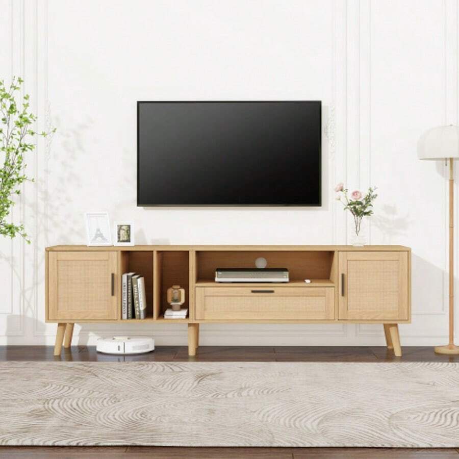 Television Stands & Entertainment Centers - Oak + Particle Board + 40-49 Inches2 - View 1