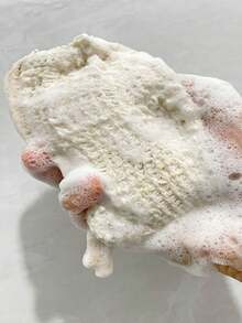 1 Pcs Apricot Mesh Bath Sponge Natural Jute Soap Bag Organic Cotton Foaming Net Baroque Style Bohemian Bath Essential Luxury Bathroom Accessory Old Money Aesthetic Vintage Washing Tool Hypoallergenic Material Machine Washable Colorfast Daily Skincare Routine Facial Cleansing  Body Exfoliation Autumn Winter Season Home Spa Experience Holiday Gift Christmas Present Valentines Day Special Thanksgiving Surprise Birthday Gift For Friends Mother Daughter Women Travel Bath Companion Gym Shower Must Have Outdoor Camping Essential Practical Household Item Design  Living Product Gentle Exfoliator Rich Lather Creator Skin Friendly Texture Compact Storage Solution Multifunctional Cleanse Tool Ready To Gift For Her Self Care Package