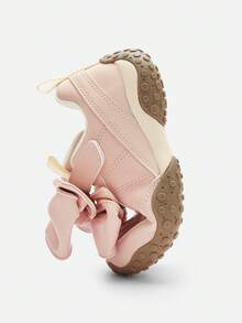 Balabala Kids Girls Sneakers, 2025 Spring Autumn Chunky Sneakers, Ballet Style - White Red - View 7