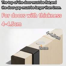 New No-Drill Door Hook, Over-The-Door Hanging Rack, Extended Length Door Mounted Clothes Hanger, Essential For Hanging Clothes. Ideal For Bedroom Storage. - Multicolor - View 9