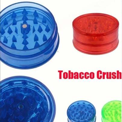 Máy xay thảo dược bằng nhựa 60mm, máy xay gia vị, cối và chày, máy xay muối, máy xay thuốc lá, hoa và nụ thảo mộc, máy xay thuốc lá và thảo mộc 3 phần bằng hợp kim kẽm cầm tay, quà tặng phụ kiện hút thuốc, hoạt động êm ái bằng tay, thích hợp cho gia đình, quà tặng ngày lễ, quà Giáng sinh (Kiểu ngẫu nhiên)