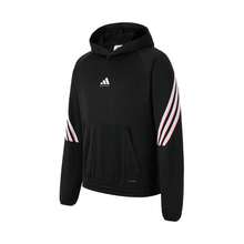 Adidas 阿迪達斯男女同款2025秋季新款舒適寬鬆休閒運動衛衣 - 黑色 - 查看 2