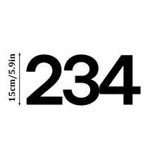 Customized Modern House Number Plate - Black House Number And Address Plate - House Number Plate