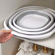 1PCS/2PCS/3PCS 大型便携式折叠洗脸盆 - 可折叠，适合旅行和户外使用，非常适合家庭足部护理