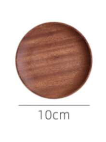 1pc 7.8in/11in Vintage Distressed Wooden Tray, Coffee Cup Candle Holder Decorative Plate For Living Room, Kitchen Tabletop, Handmade Wooden Storage Decor, Halloween/Christmas Gift