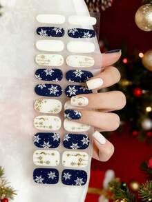 Winter Semi Cured UV Gel Nail Wraps Salon Quality Nail - Multicolor - View 8