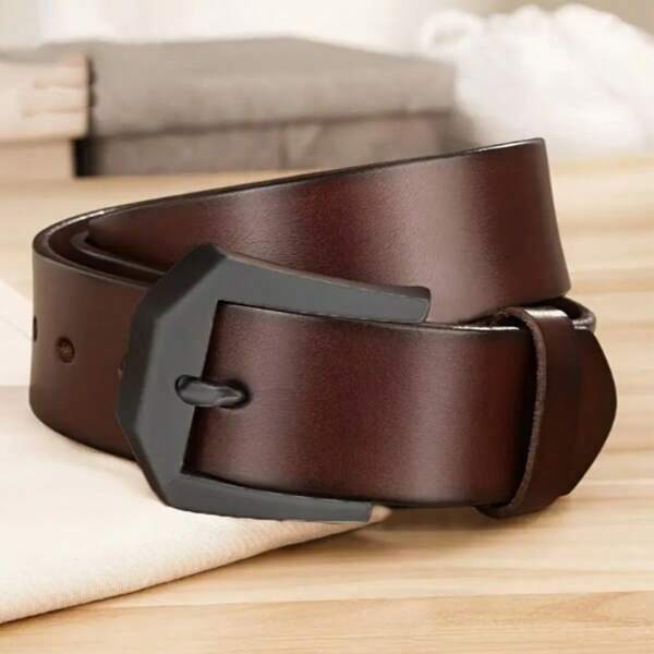 Einfarbiger lässiger PU-Ledergürtel, geeignet für täglichen Alltag, Vintage-Herbst/Winter-Stadtoutfit, klassische Weihnachts-Wintermode, tägliches Geschenk für Freund
