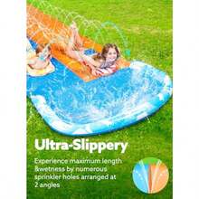 JOYIN 22.5ft Water Slides And 2 Bodyboards Lawn Water Slide Summer Slip Waterslides Water Toy With Build In Sprinkler For Backyard Outdoor Water Fun For - 如圖 - 查看 4