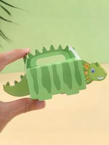 6 cajas de regalo con tema de dinosaurios para fiesta, cajas de regalo de dulces de cumpleaños, cajas de bocadillos con tema de granja, suministros para fiesta de cumpleaños, cajas de regalo de dinosaurios 3D, artículos decorativos para fiesta de cumpleaños con tema de dinosaurios