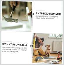 Martillo de garra con mango de plástico - 04334 - Ver 2