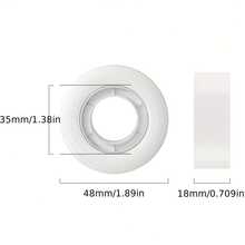 Set de cinta invisible de PVC Deli con dispensador, 1.8cm x 20y, cinta transparente para escribir y corrección de papelería - 1 set