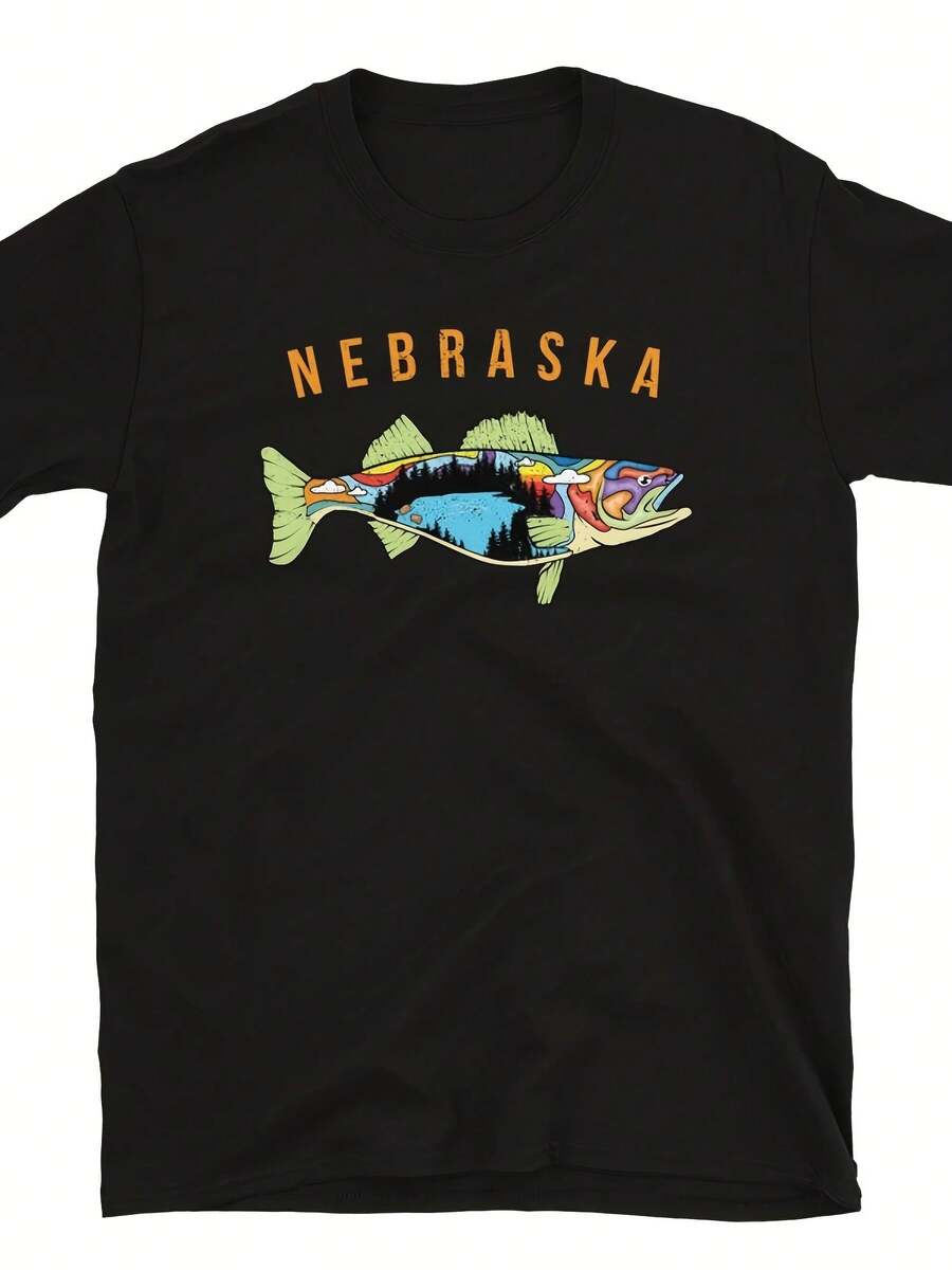 Nebka Walleye Shirt - Walleye Fish Shirt - Walleye Fishing Shirt - Fisherman Shirt - Fisher Gifts - Gift Idea For - Fishing Lover,This Fun Printed Casual T-Shirt Is The Perfect Gift For Valentine's Day/Christmas - 款式25 - 查看 1