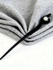 1支复古风格木质珍珠发簪，复古风发夹，发髻筷子，适合女士和女孩，长款厚发饰品，发夹，送礼佳品，日常佩戴，度假，节日，派对，约会，上学用品，发髻延长，发夹 - 白色 - 查看 2