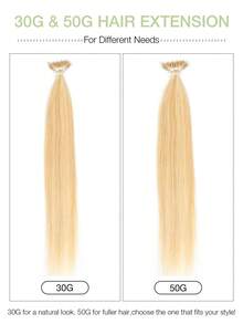 12-22 Inch Nano Ring Real Human Hair Extensions, Smooth Straight Remy Human Hair, Nano Bead Hair Weft, Nano Tip Hair Extensions, For Women - S18/613 - View 5