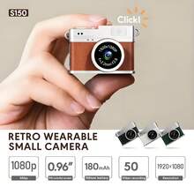 Cámara mini vintage HD 1080P Pro - Pantalla IPS de 0.96", Conexión OTG, Filtros de arte, Incluye tarjeta de memoria de 32GB, Diseño compacto y portátil, Excelente para vlogging y fotografía, Regalo de Navidad, Halloween, Acción de Gracias, Cumpleaños