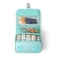 Bolsa de viaje diagonal de estilo coreano para maquillaje con gancho, bolsa multifuncional de gran capacidad con separación seca/húmeda, bolsa de aseo de viaje, bolsa de maquillaje, artículo esencial de viaje - Multicolor - Ver 13