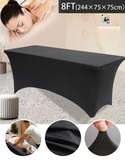 1片8英尺指甲床垫，适用于指甲床或按摩床，可用作睫毛垫，弹性睫毛垫，适合专业美容师进行睫毛嫁接和按摩，也适用于水疗中心的按摩床。