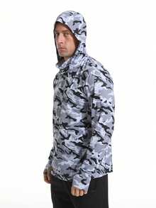 Outdoor Fishing Anti-UV Clothing, Breathable Ice Silk Fishing/Cycling Wear - Grey - View 6
