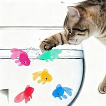 6/12/24pcs Floating Cat Toys - Amusing Interactive Pet Play, Batteryless, Realistic Fish-Shaped Water Toys, For Indoor & Outdoor Use, Durable Plastic Structure; Cat Supplies, Cat Toys, Cats, Outdoor Water Toys, Cool