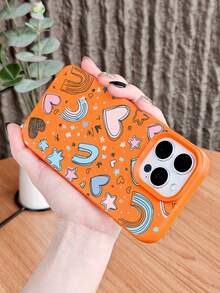 Cute Heart Rainbow Star Pattern Phone Case Cover With Fun Colorful Design Protective Shockproof Slim Fit Compatible With Iphone 17Promax/17Pro/17AIR/17/16Promax/16Pro/16Plus/16/15Promax/15Pro/15Plus/15/14Promax/14Pro/14Plus/14/13Promax/13Pro/13/12Promax/12Pro/12/11Promax/11Pro/11/XSMAX/X/XS - Mint Green - View 7
