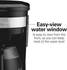 Cafetera Hamilton Beach para 12 Tazas, Programable, 3 Opciones de Preparación, Jarra de Vidrio, Negra (46299), Prepara café a tu manera con 3 opciones de preparación, elige entre: regular, cargado o 1-4 tazas - Tipo de Enchufe A USA (110-127V) - Ver 8