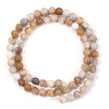 1 hạt đá mã não hoa cúc tự nhiên 4/6/8/10/12mm hạt rời thủ công thời trang DIY, thích hợp làm vòng tay, vòng cổ, trang sức, dây đeo điện thoại, móc khóa - Đá mã não hoa cúc - Xem 6