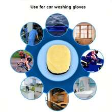 1pc Soft Microfiber Car Cleaning Glove, Wool Plush Wiping Glove For Car Detailing, Gentle Cleaning And Dusting, Suitable For Car Maintenance, High Plush Density For Easy Dirt Removal, Maintains Good Performance After Repeated Use And Washing, With Excellent Absorbency