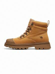 CAMEL CROWN Men's Boots, Summer Waterproof, Non-Slip, Shockproof, Thick-Soled, Height-Increasing Outdoor Hiking Short Boots