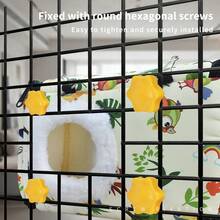 1个大容量鸟巢/鹦鹉巢，温暖隔热，适合鹦鹉过冬，易于拆卸和清洁，适合小型宠物 - 綠色 - 查看 8