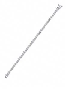 925 Sterling Silver Moissanite Tennis Bracelet, Luxurious & Fashionable For Women, Suitable For Engagement, Wedding, Confession, Gifting To Friends & Lovers, Fashion Parties, Mother's Day - Bracelet - View 8