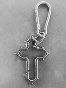 Colgante de llavero con cruz de Jesús de acero inoxidable - Amuleto para coche/bolso lleno de fe, regalo cristiano elegante, adecuado para la escuela, la iglesia y el uso diario, llavero duradero con símbolo religioso, accesorio unisex portátil que se puede colgar en la mochila, la billetera, el bolsillo y el espejo retrovisor del coche - Multicolor - Ver 18