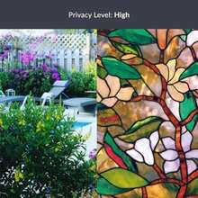 ARTSCAPE | Película de privacidad para Ventana con patrón de Colores Vibrantes, no Adhesiva y protección UV, fácil de aplicar y extraíble, 24 x 36 Pulgadas, Fabricado en Estados Unidos(Magnolia) - Tipo 1 - Ver 10