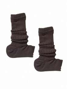 1 Pair Of Women's Autumn And Winter Knitted Leg Covers And Socks, Suitable For JK Style, College Style, Ballet