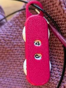 Knitting Counter With Dial & Press Operation - Heavy-Duty Plastic Stitch Counter With Limit Switch, All-Season Use For Crochet, Sweaters - Multicolor - View 2