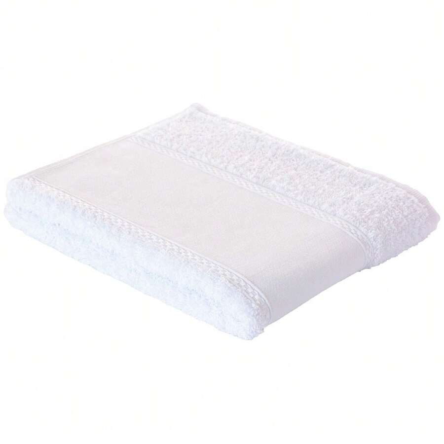 Kit Of 3 Arteira Russian Stitch Face Towels For Machine Embroidery, 100% Cotton - Blanco - Ver 1