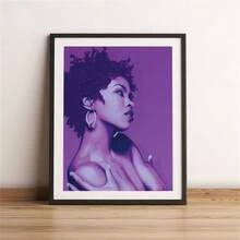 1 pieza Póster vectorial colorido de Lauryn Hill - Impresión artística minimalista Pósteres Pintura en lienzo Artes de pared Decoración del hogar Sin marco