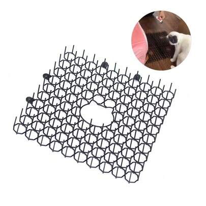 Anti-Cat Spiked Mat For Garden - Durable Black Mat For Outdoor Use