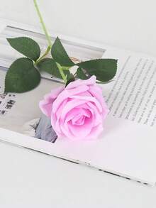 1pc/3pcs/10pcs (20.4 Inches Tall) Multi-Color Long Stem Artificial Silk Rose, Suitable For Wedding Centerpiece Decor, Valentine's Day, Anniversary Gifts, And Home Decoration - Multicolor - View 10