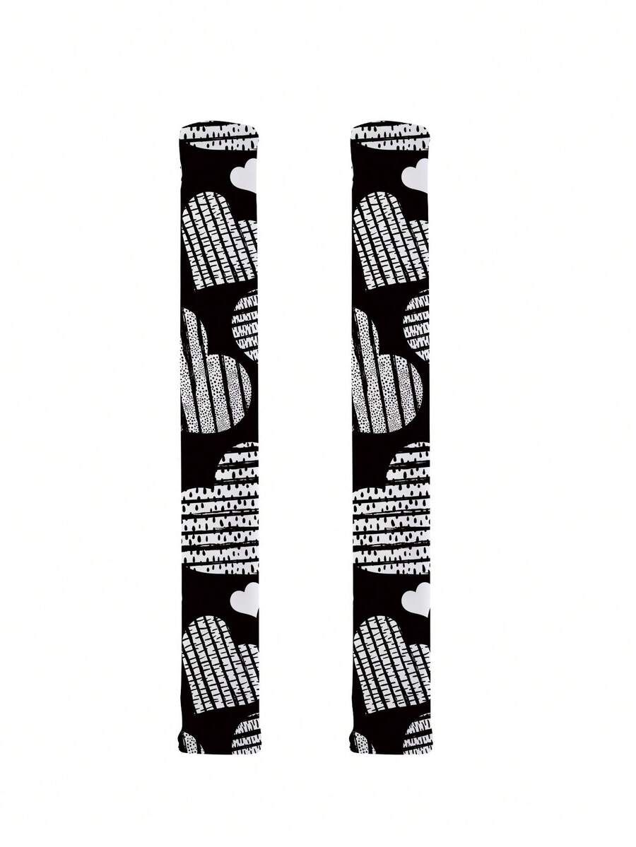 2 Pcs Black And White Simple Premium Print Refrigerator Handle Cover Insulation,Galentines,Puppy,Carnival,Party Decorations,Cute Stuff,Mother's Day Gift,Bedroom Decor,Garden,Kitchen Decor,Summer,Beach,Travel Essentials,Room Decor,Squishy,Graduation - Black - View 1