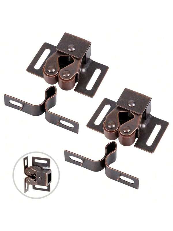 10pcs Magnetic Cabinet Locks - Soft Close Door Latches With Soundproof Pads, Adjustable Touch Release Locks, Suitable For Wardrobes/Furniture