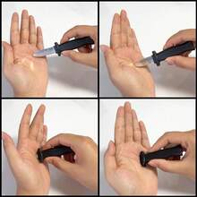 1/5/10PCS Mini Retractable Knife Toys, Disappearing Knife Fake Trick Gadget Toy, Joke Prank Props, Plastic Magic Knife Toys, Birthday Party Gifts, Gift Bag Stuffer - Multicolor - View 4
