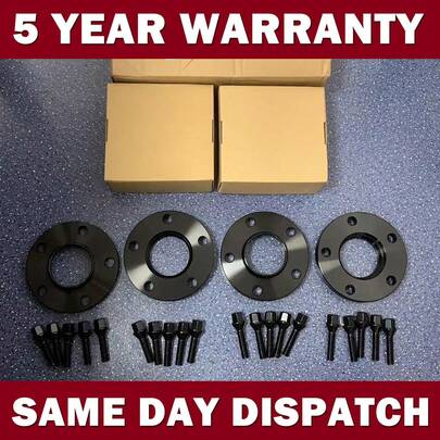 15/20mm Black Wheel Spacers & Bolts 72.6 5x120 For BMW 3 Series E36/E46/E90/E92