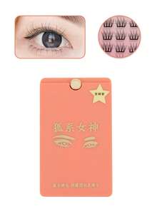 30 Pcs DIY Clusters Eyelash Self-Adhesive Glue Free False Eyelashes Natural Soft Lashes  Foxes Eyelash  - fox eye lashes - View 10