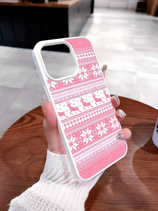 Weihnachten Muster Transparente magnetische Handyhülle für iPhone 17 16 15 14 13 12 11 Pro Max Plus Air,Acryl + TPU Handyhüllen & Cases, Phone Case, Stoßfeste, Handy Zubehör, Geschenkidee für Männer und Frauen, Handyhülle