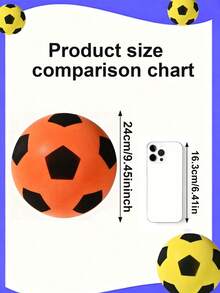 Silent Elastic Foam Soccer Ball | Soft PU Material, High Rebound | Quiet For Indoor Training/Activities | Abstract 3D Printed Design | Ideal Gift For Husband/Children/Sports Enthusiasts | Excellent Gift Choice For Thanksgiving/Christmas/Halloween/New Year | Suitable For Parent-Child Interaction, - Multicolor - View 26
