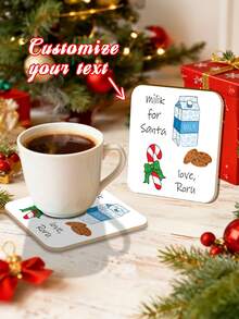 1 Stück personalisierte Foto-Holzuntersetzer, einzigartiger personalisierter Tischset, wasserdicht, ideal für Heim- und Esszimmerdekoration, Einweihungsgeschenke & Geburtstagsgeschenke, personalisierte Weihnachtsdekoration, Schneemann Weihnachtsschmuck, Weihnachtsgeschenk, personalisierte Geschenke