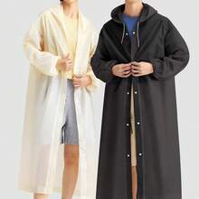 معطف مطر يونيسكس طويل من EVA، معطف مطر مقاوم للماء مسمك، معطف مطر يونيسكس مزود بقبعة، مناسب للسفر والتنزه والتخييم في الهواء الطلق. معطف مطر طويل مسمك وقابل للحمل بالكامل، مقاوم للماء والرياح، سريع الجفاف وقابل للتنفس. عزل، عيد الحب، كلب صغير، كرنفال